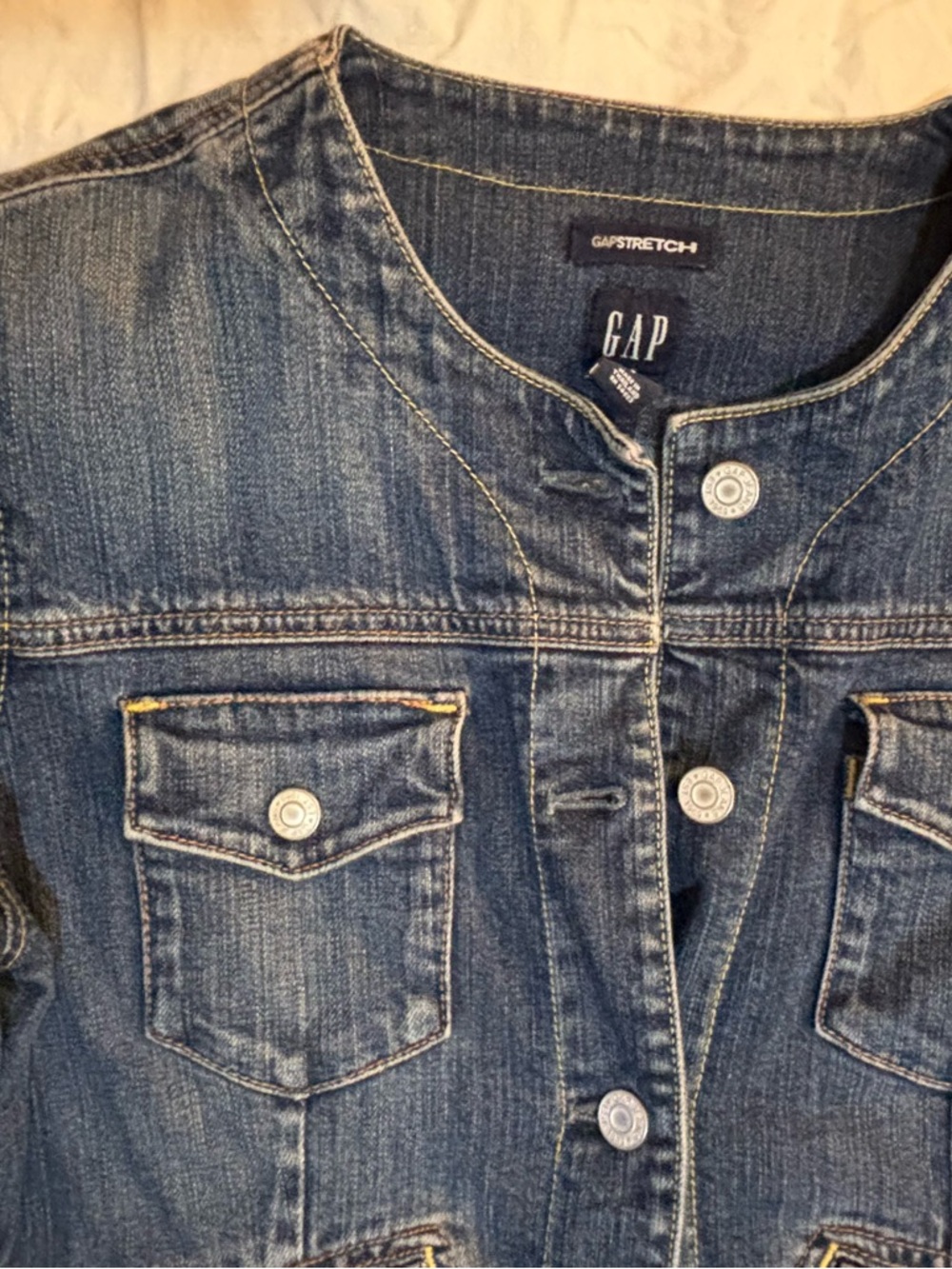 Vintage GAP Women's Dark Blue Jean Jacket Y2K like new - Picture 16 of 16